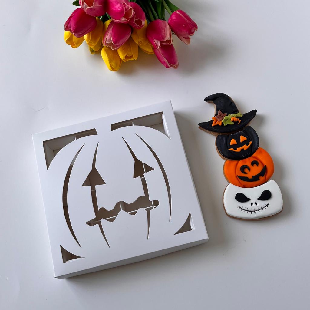 16 Bölmeli Bal Kabağı Tasarım Halloween Çikolata Kutusu-Madlen Uyumlu — galeri görseli