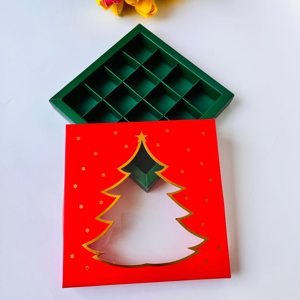 16 Bölmeli Simli Bonbon Çikolata Kutusu-(Kurşun Asker-Noel Baba) — galeri görseli