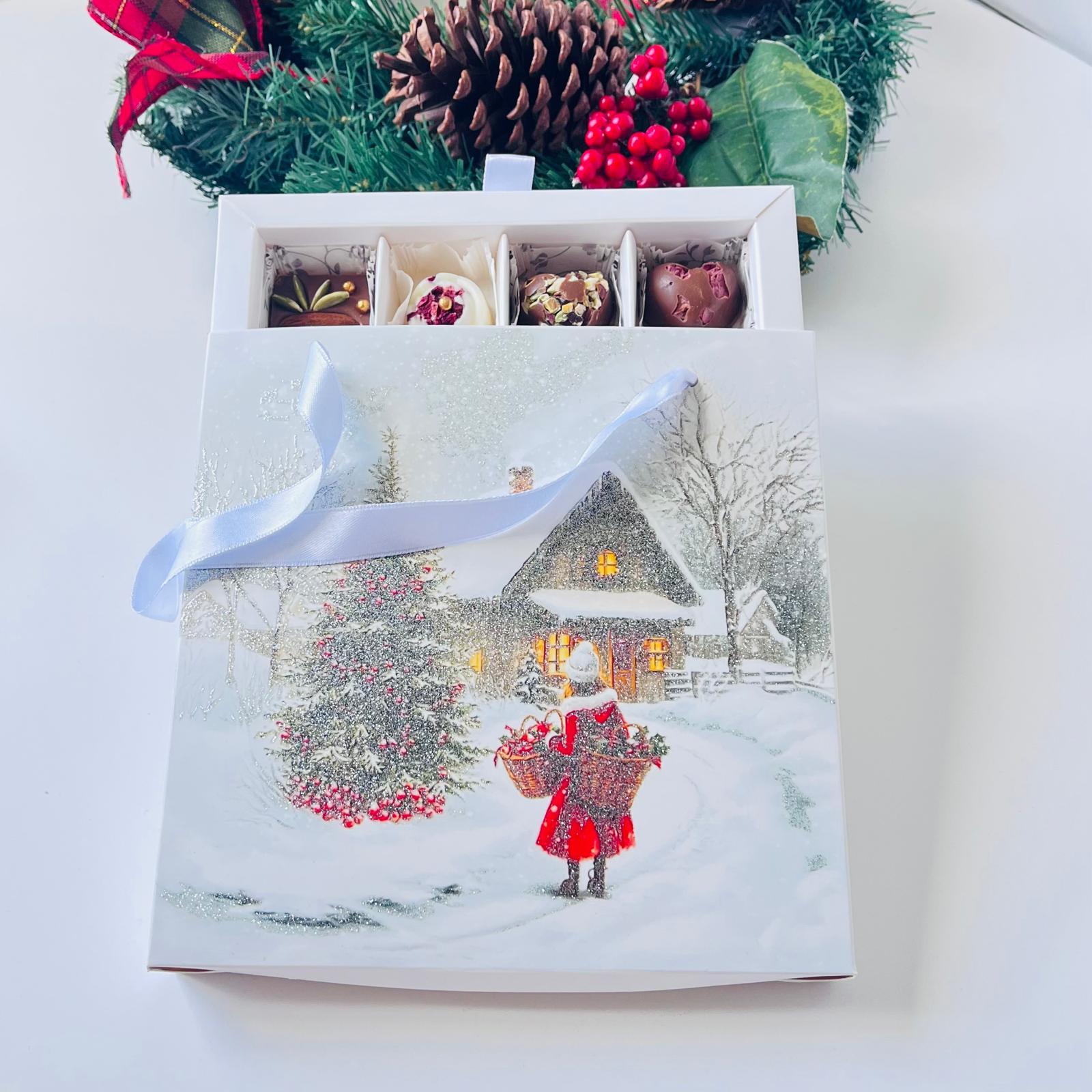 16 Bölmeli Simli Bonbon Çikolata Kutusu-(Kurşun Asker-Noel Baba) — galeri görseli