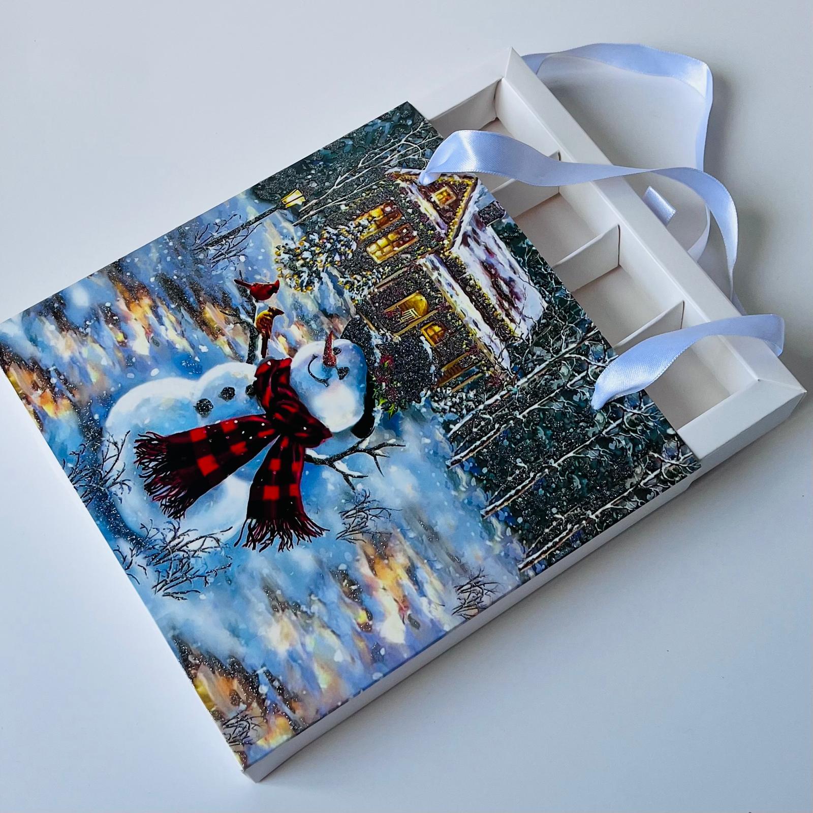 16 Bölmeli Simli Bonbon Çikolata Kutusu-(Kurşun Asker-Noel Baba) — galeri görseli