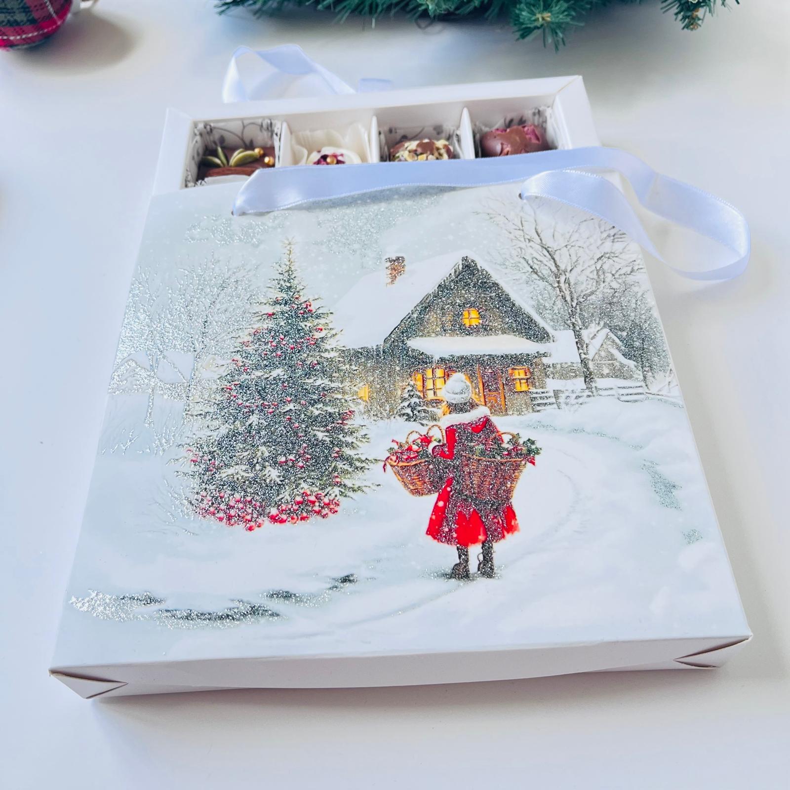 16 Bölmeli Simli Bonbon Çikolata Kutusu-(Kurşun Asker-Noel Baba) — galeri görseli