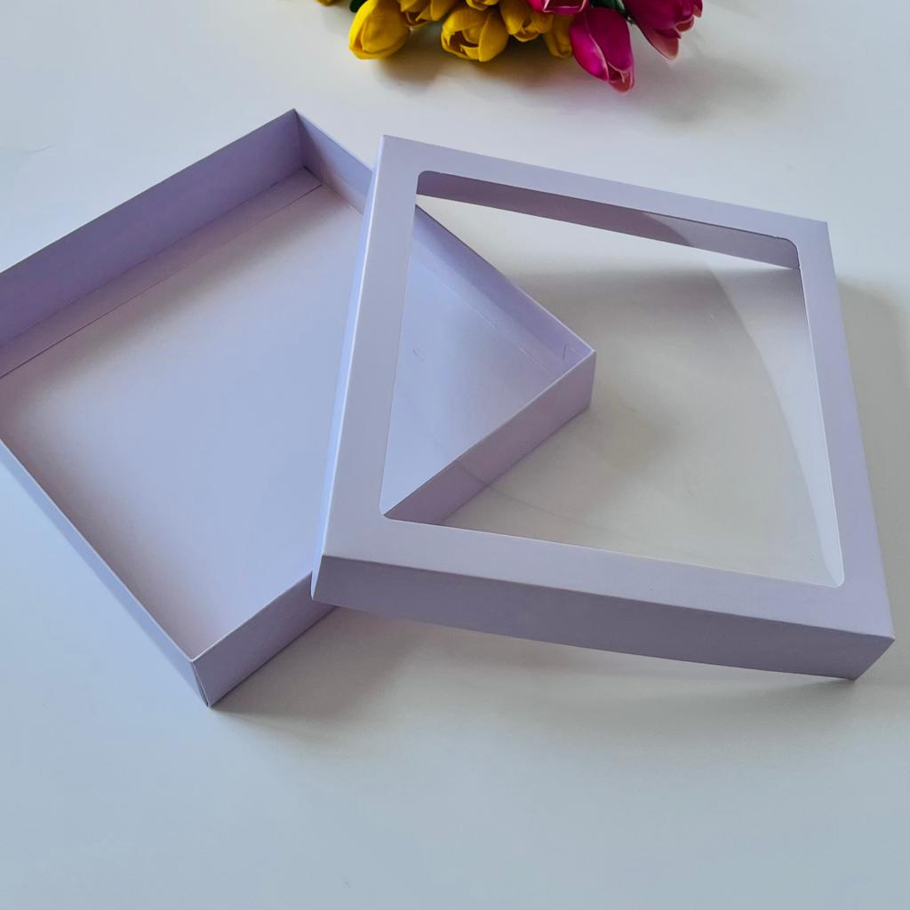 18x18x4 Pencereli Karton Kutu — galeri görseli