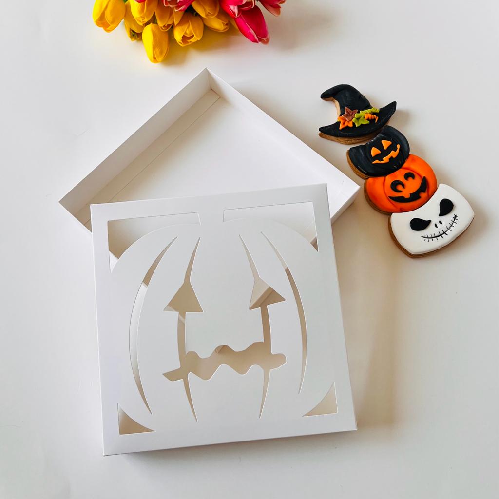 18x18x4 Pencereli Karton Kutu -Halloween — galeri görseli