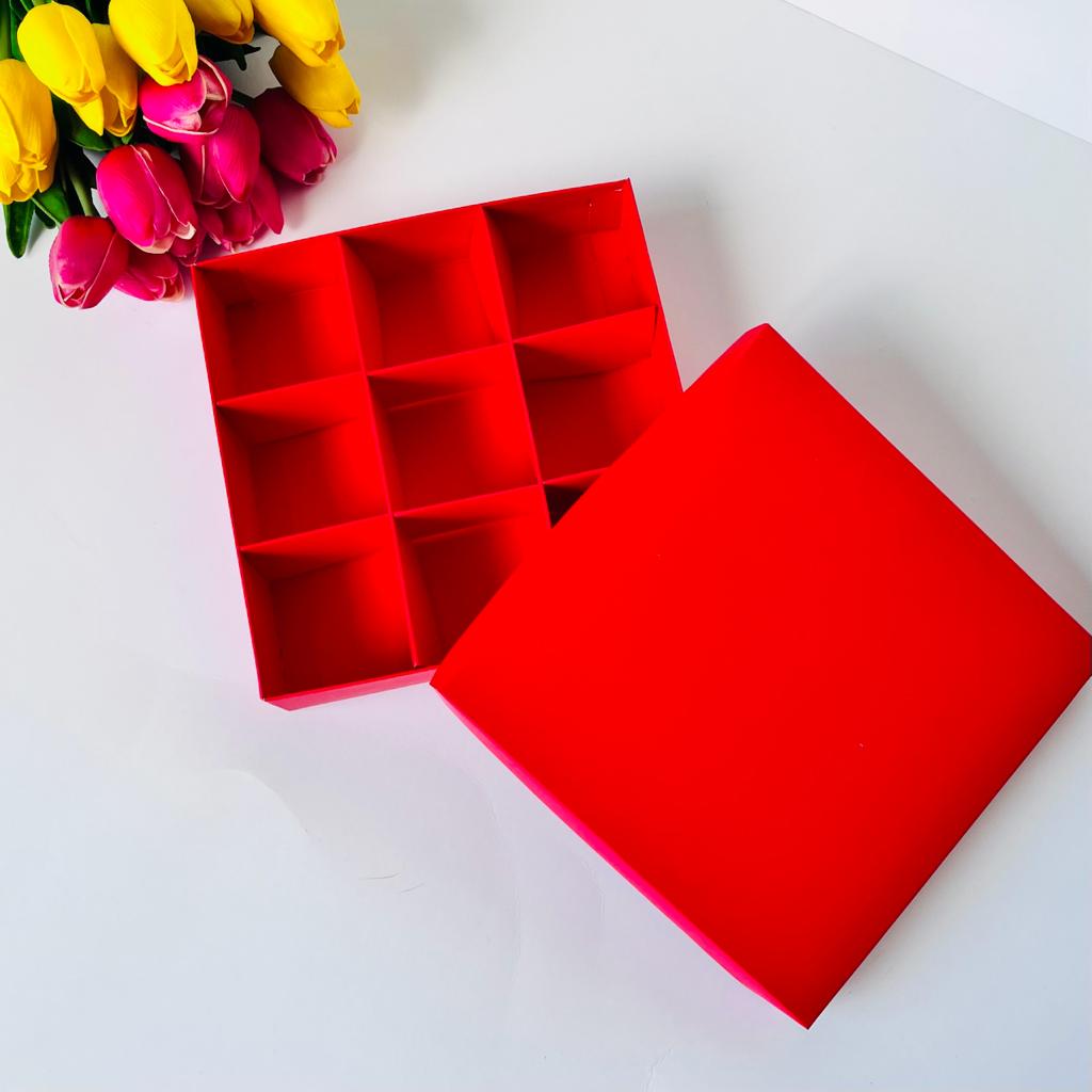 20x20x5 Karton Kutu (9 Bölmeli) — galeri görseli