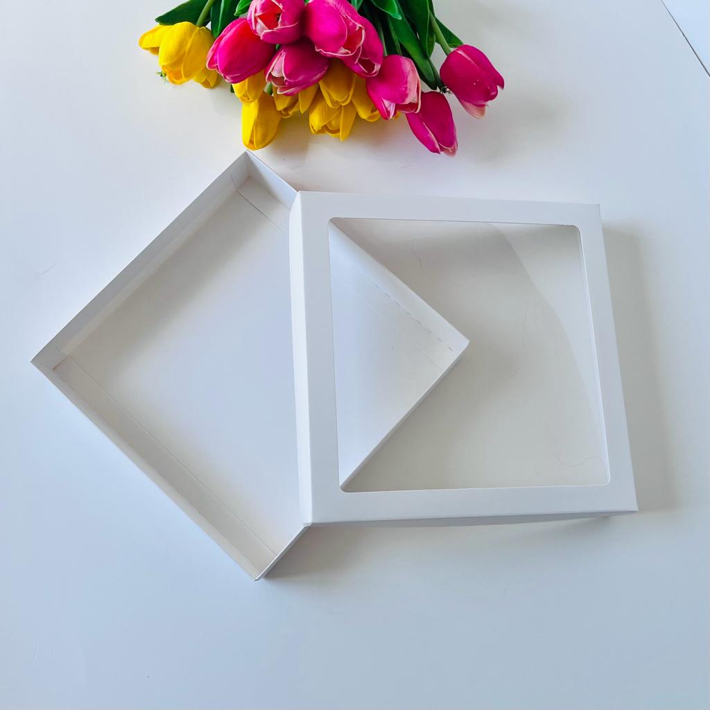 21x21x4 Pencereli Karton Kutu — ürün görseli