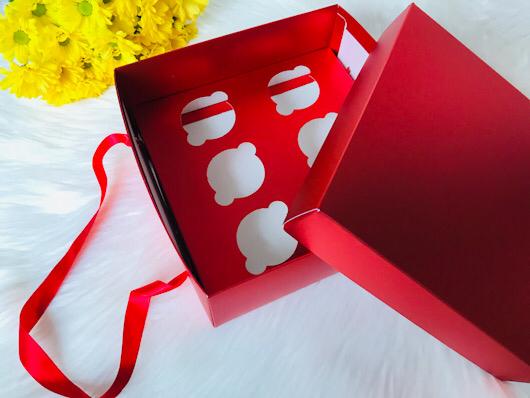 25x25x10 Karton Cupcake Taşıma Kutusu 6'lı — galeri görseli