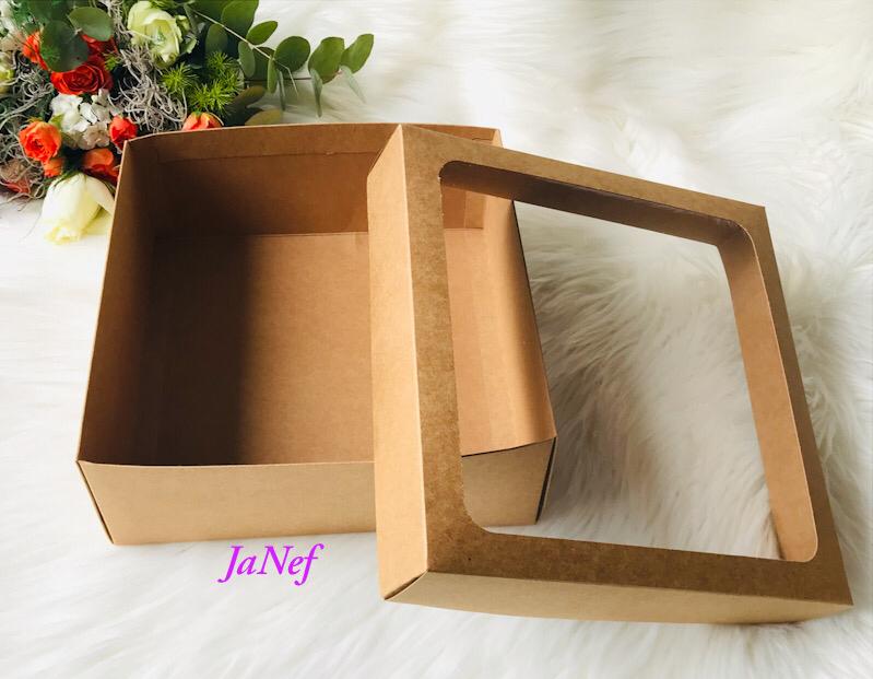 25x25x10 Pencereli Karton Kutu — galeri görseli