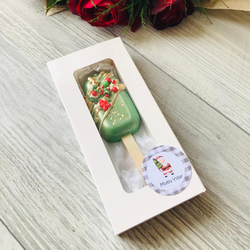 4,5x13x2,5 cm Pencereli Kutu (cake sicles-magnum kek) — ürün görseli