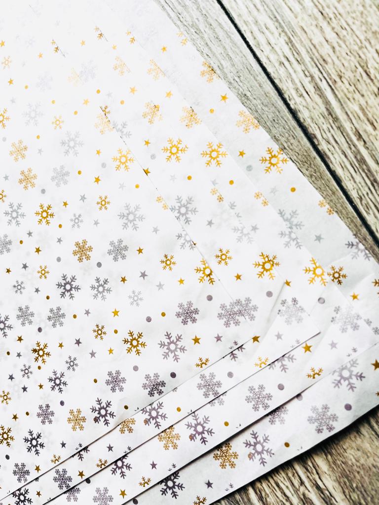 Pelur Kağıdı Gold-Gümüş Kartanesi Baskılı — galeri görseli