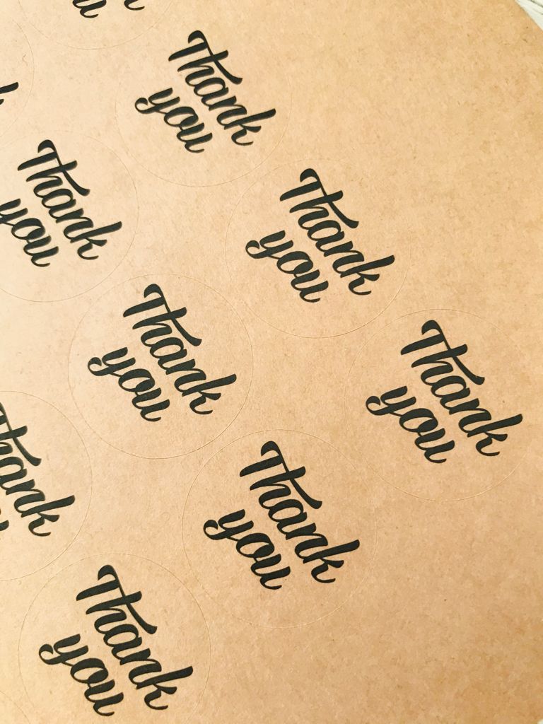 Sticker Kraft,Thank You — galeri görseli