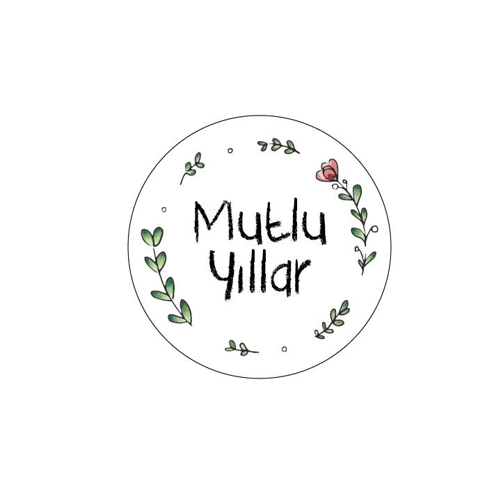 Sticker Yapışkanlı,Mutlu Yıllar — ürün görseli