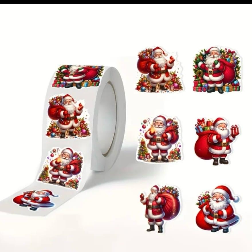 Sticker Yapışkanlı,Noel Baba Karışık Desen — ürün görseli