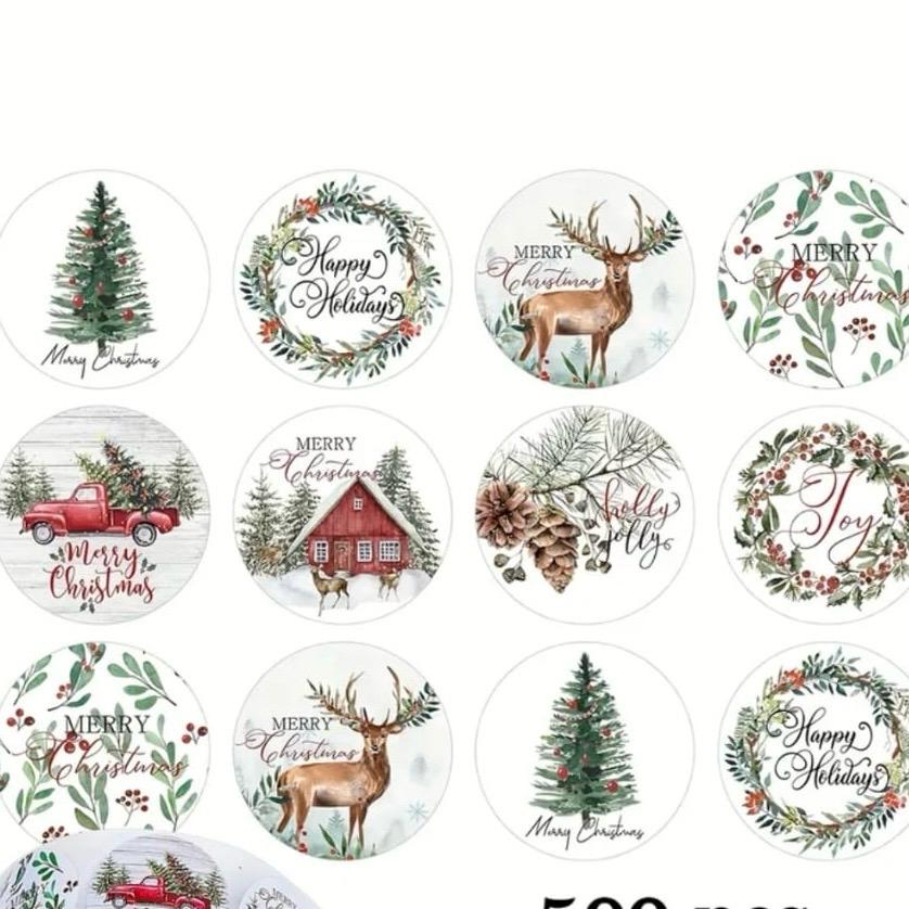 Sticker Yapışkanlı,Noel Karışık Desen — ürün görseli
