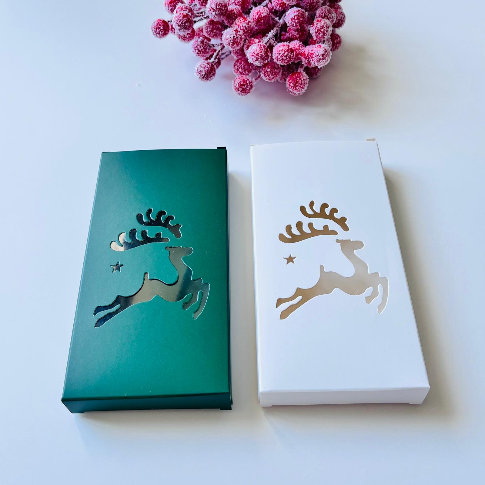 Tablet Çikolata Kutusu Yılbaşı-Geyik Tasarım — ürün görseli