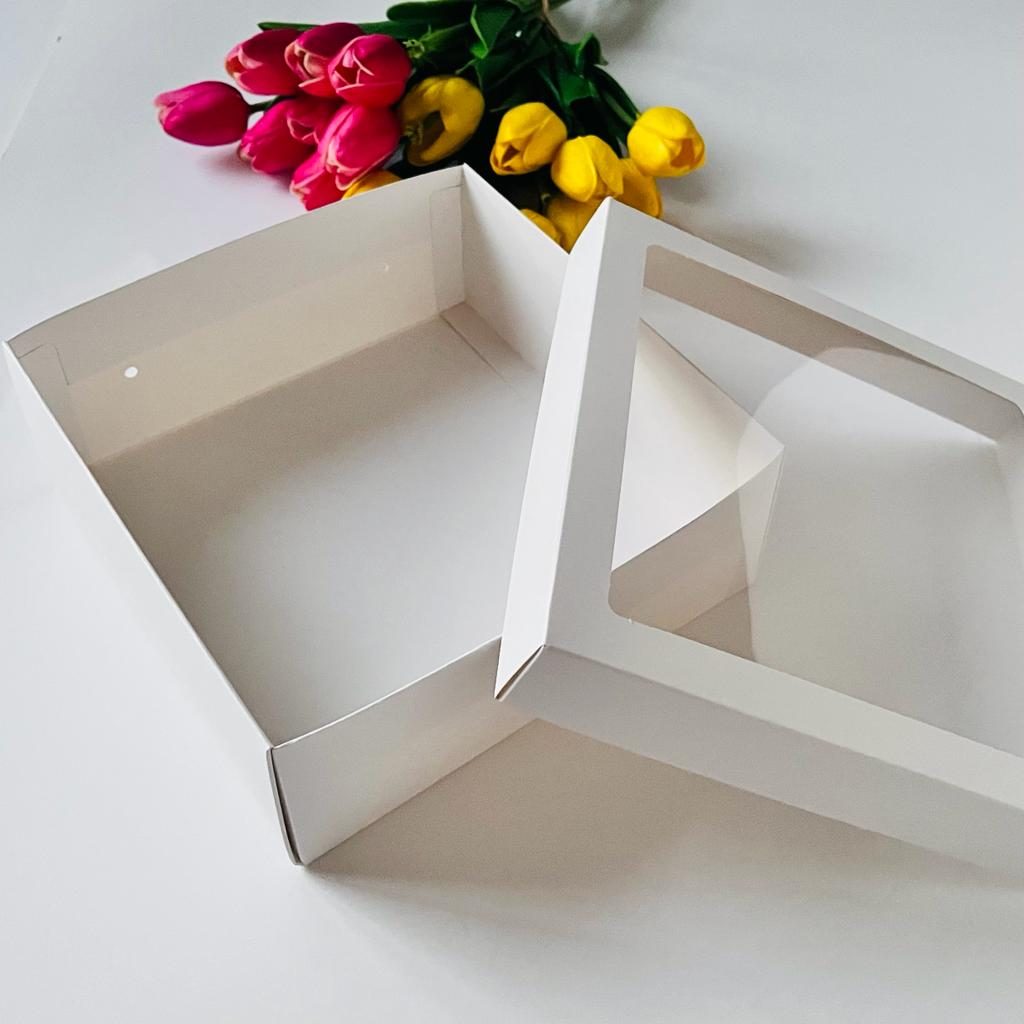 21x21x8 Pencereli Karton Kutu — galeri görseli