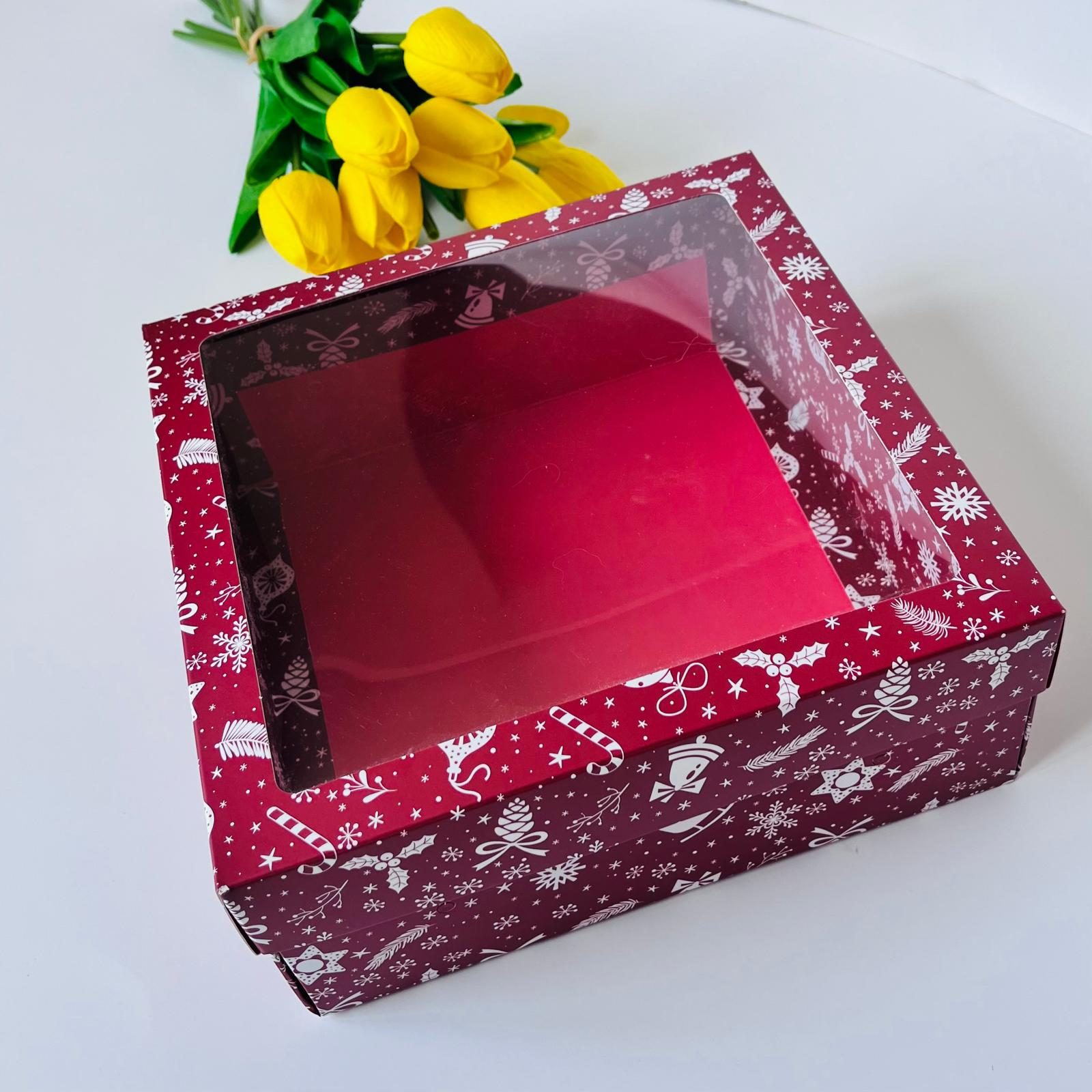 25x25x10 Pencereli Karton Kutu — galeri görseli