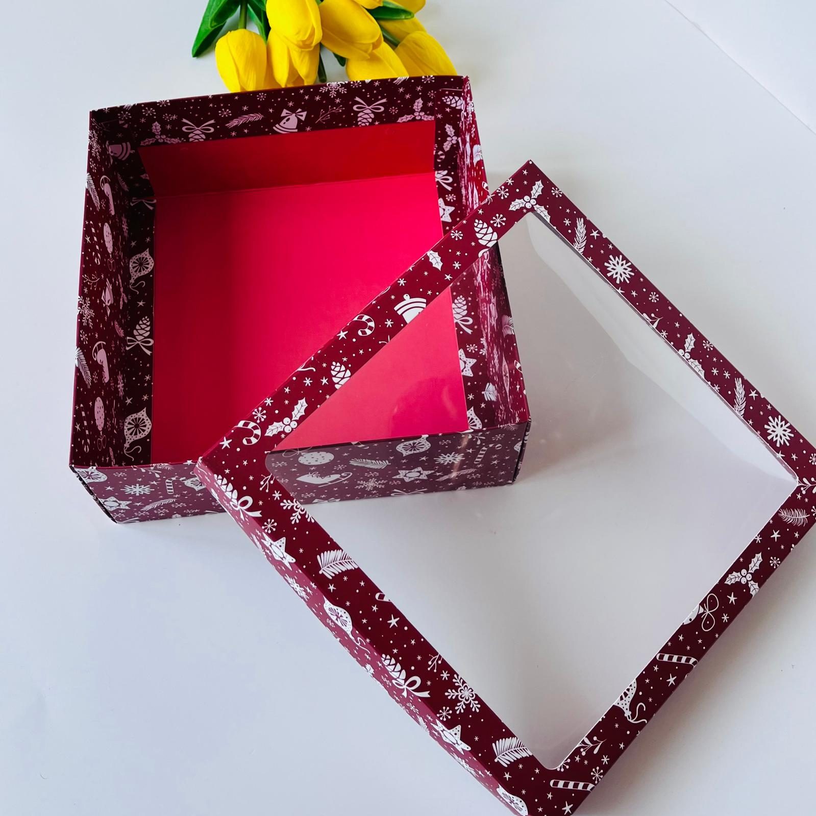 25x25x10 Pencereli Karton Kutu — galeri görseli